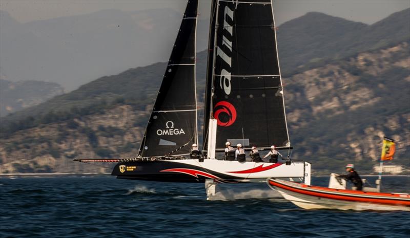 Alinghi had another day of magnificent consistency and continues to hold a four point lead at this mid-way stage of the GC32 RIva Cup photo copyright Sailing Energy / GC32 Racing Tour taken at  and featuring the GC32 class