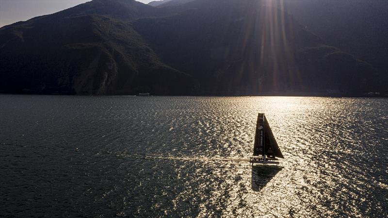 Fantastic early morning sailing today in Lake Garda's Peler northerly - 2019 GC32 Riva Cup - photo © Sailing Energy / GC32 Racing Tour