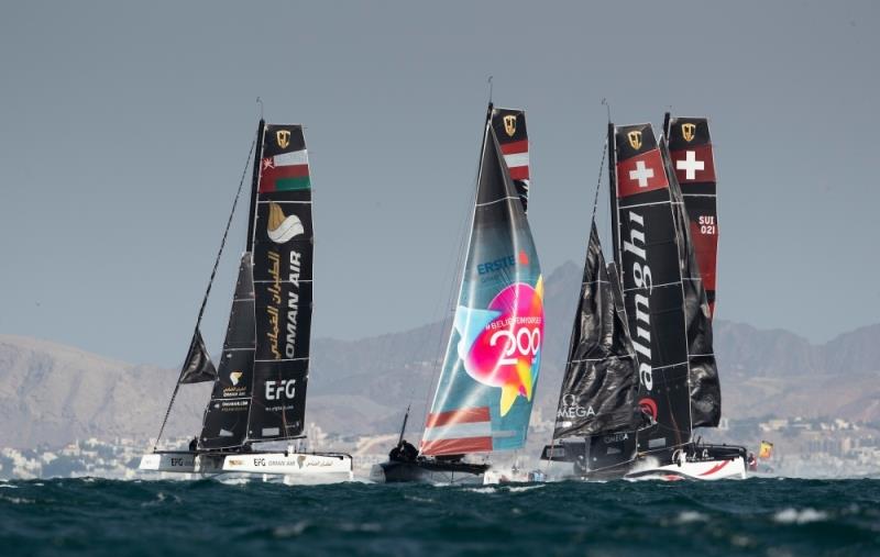 GC32 fleet at GC32 Racing Tour Oman Cup photo copyright Lloyd Images taken at  and featuring the GC32 class