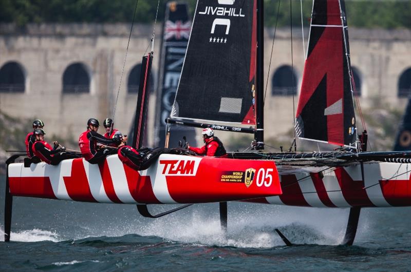 Team Tilt returns to Lake Garda, where she won the first GC32 World Championship in 2018 photo copyright Pedro Martinez / GC32 World Championship taken at  and featuring the GC32 class