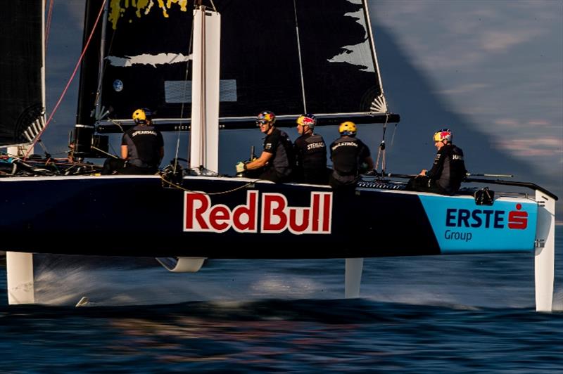 A last season on the GC32 Racing Tour for the Austrian catamaran legends Hagara and Steinacher of Red Bull Sailing Team photo copyright Sailing Energy / GC32 Racing Tour taken at  and featuring the GC32 class