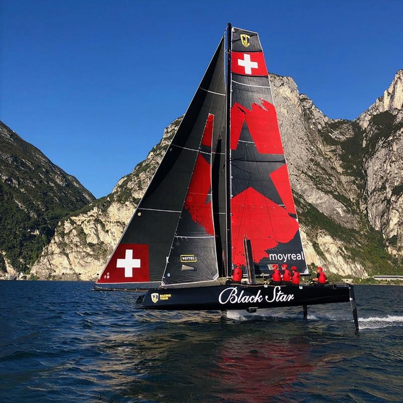 Christian Zuerrer's Black Star Sailing Team has been busy training in Switzerland photo copyright GC32 Racing Tour taken at  and featuring the GC32 class