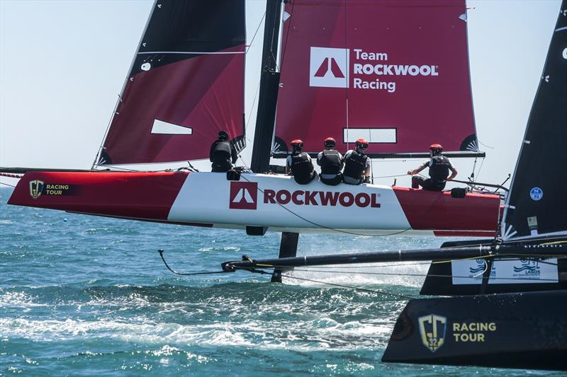 Team Rockwool Racing lost their grasp on victory in today's race - GC32 Lagos Cup 2 photo copyright Sailing Energy / GC32 Racing Tour taken at  and featuring the GC32 class