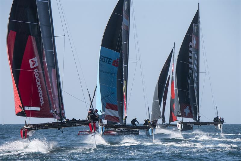 Despite the big conditions, racing was frequently close - GC32 Lagos Cup 2 - photo © Sailing Energy / GC32 Racing Tour