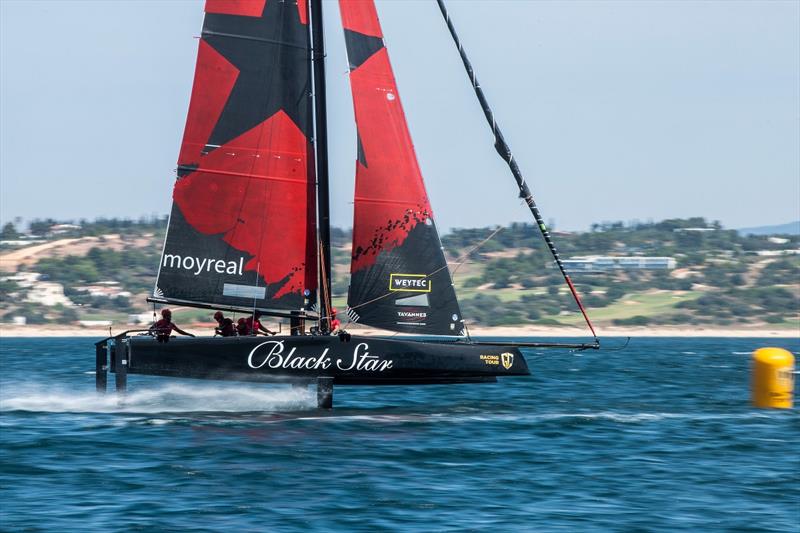 Black Star Sailing Team on the rampage - GC32 Lagos Cup 2 photo copyright Sailing Energy / GC32 Racing Tour taken at  and featuring the GC32 class