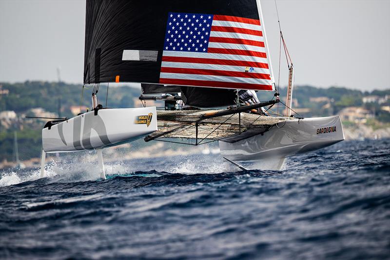 Jason Carroll's Argo, back in the GC32 groove after an almost two year absense photo copyright GC32 Racing Tour / Sailing Energy taken at  and featuring the GC32 class