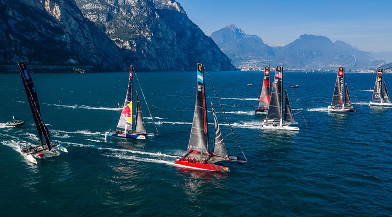 Cool boats in a cool venue - very hard to better this in sailing photo copyright Sailing Energy / GC32 Racing Tour taken at  and featuring the GC32 class