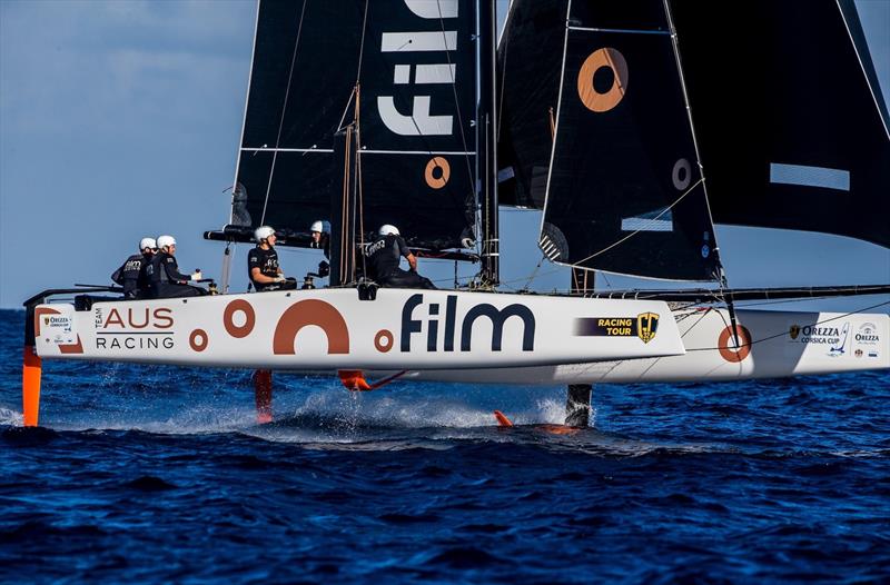 GC32 foil catamarans at Lake Garda photo copyright Elena Giolai taken at Fraglia Vela Riva and featuring the GC32 class