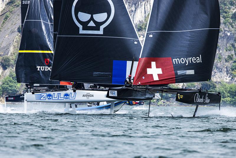 GC32 Riva Cup practice day - High octane, action packed foil-borne racing is expected over the next four days photo copyright Sailing Energy / GC32 Racing Tour taken at Fraglia Vela Riva and featuring the GC32 class