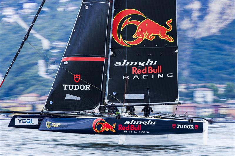 GC32 Riva Cup practice day - : Alinghi Red Bull Racing are fielding two teams this year photo copyright Sailing Energy / GC32 Racing Tour taken at Fraglia Vela Riva and featuring the GC32 class