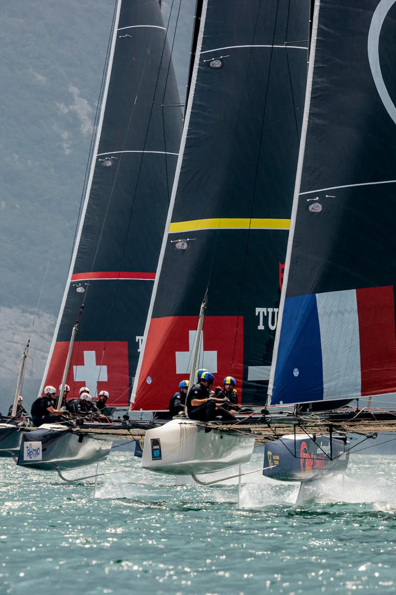 High level competition, enjoyed by pro sailing teams and owner-drivers alike, on day 3 of the GC32 Riva Cup photo copyright Sailing Energy / GC32 Racing Tour taken at Fraglia Vela Riva and featuring the GC32 class