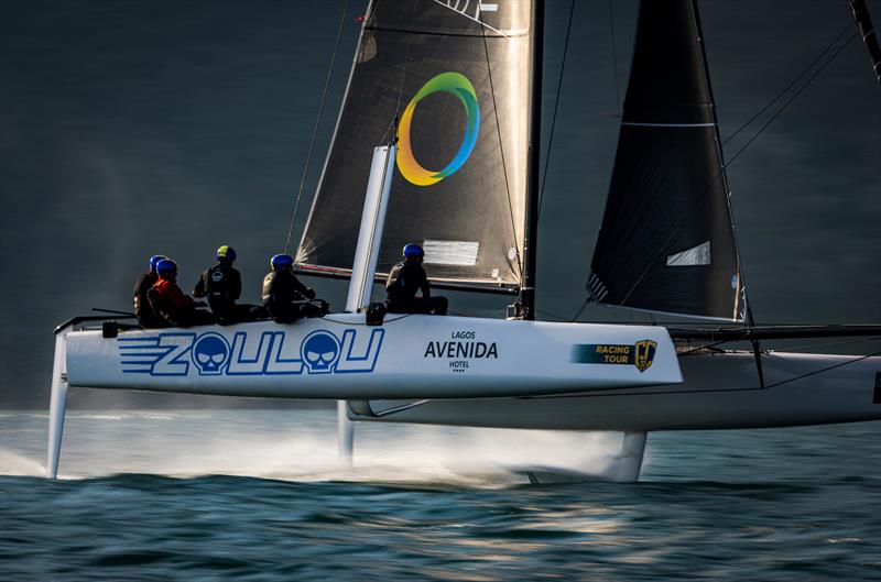 Erik Maris' Zoulou still leads the Owner-Driver Championship after day 3 of the GC32 Riva Cup photo copyright Sailing Energy / GC32 Racing Tour taken at Fraglia Vela Riva and featuring the GC32 class