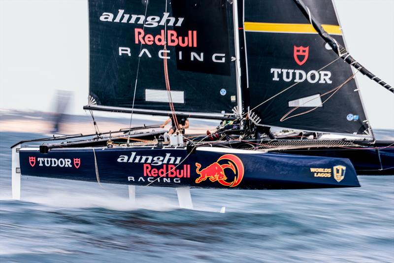 Alinghi Red Bull Racing - GC32 Racing Tour . Lagos World Championships - July 2022 photo copyright Sailing Energy / GC32 Racing Tour taken at Yacht Club de Genève and featuring the GC32 class