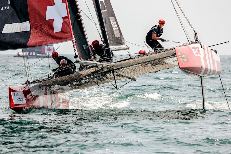 Team Tilt had their best day today, winning the first race and leading the second in the Lagos GC32 Worlds photo copyright Sailing Energy / GC32 Racing Tour taken at Clube de Vela de Lagos and featuring the GC32 class