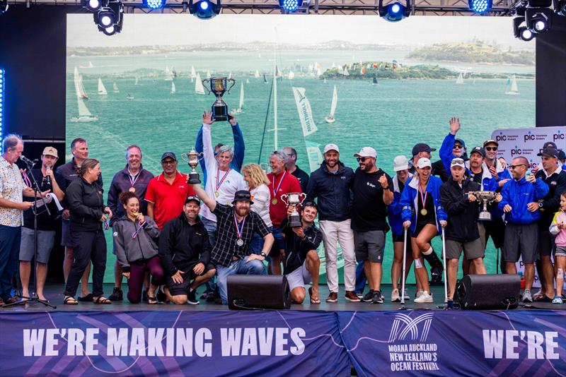 Prizegiving - PIC Harbour Classic - March 2024 - Waitemata Harbour photo copyright Suellen Hurling taken at Royal New Zealand Yacht Squadron and featuring the GC32 class