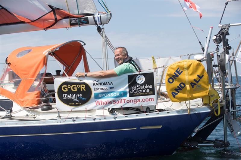 Uku Randmaa (EST) Rustler 36 One and All sat becalmed in the grip of the Doldrums overnight - photo © Tim Bishop / PPL / GGR