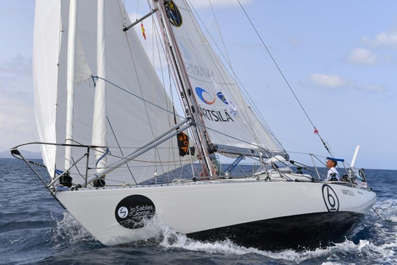 Tapio Lehtinen has issues with both the engine and solar panels aboard his Gaia 36 Asteria photo copyright Christophe Favreau / PPL / GGR taken at  and featuring the Golden Globe Race class
