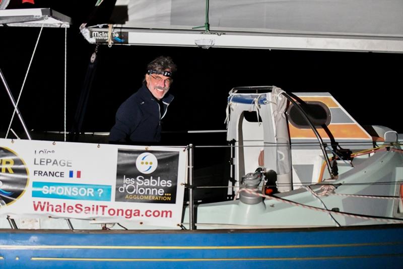 Loïc Lepage is running short of fresh water and praying for rain photo copyright Christophe Favreau / PPL / GGR taken at  and featuring the Golden Globe Race class