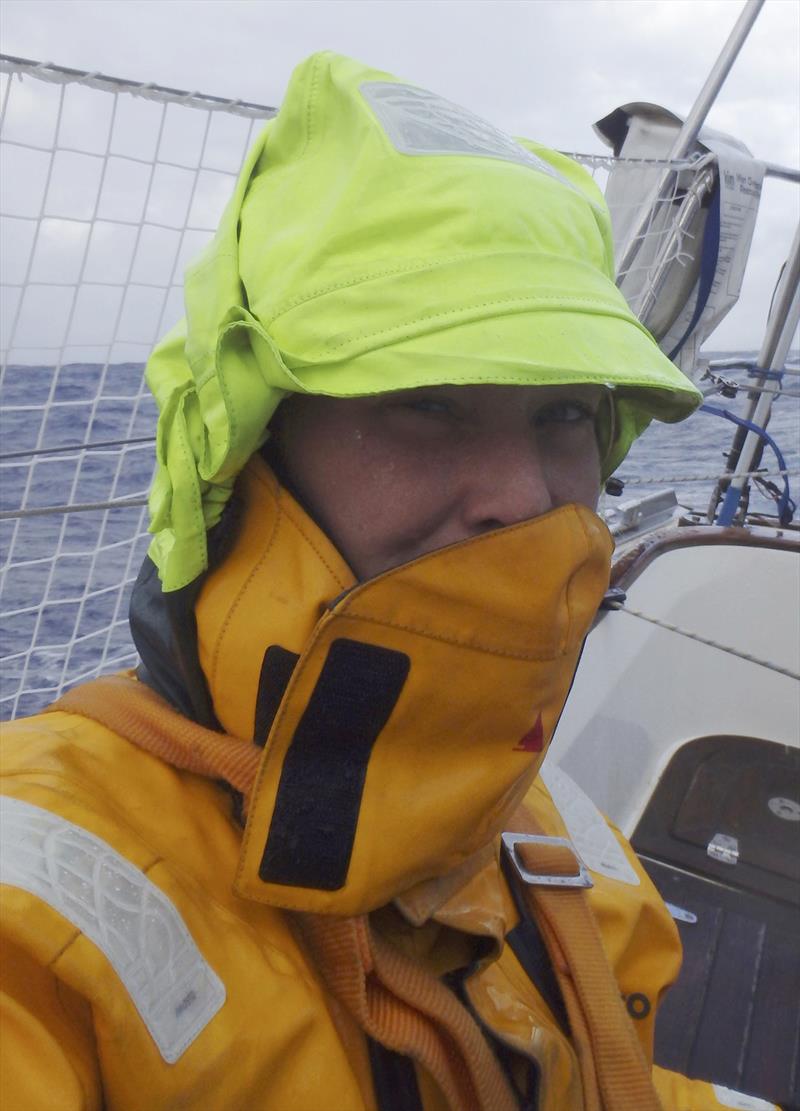 Golden Globe Race - Day 113 - Susie Goodall - wet and cold after horrific storm - photo © Susie Goodall / PPL / GGR