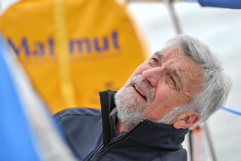 Race Leader Jean-Luc Van Den Heede suffers knock-down and damage to the rig of his yacht Matmut photo copyright Christophe Favreau / Matmut / PPL taken at  and featuring the Golden Globe Race class