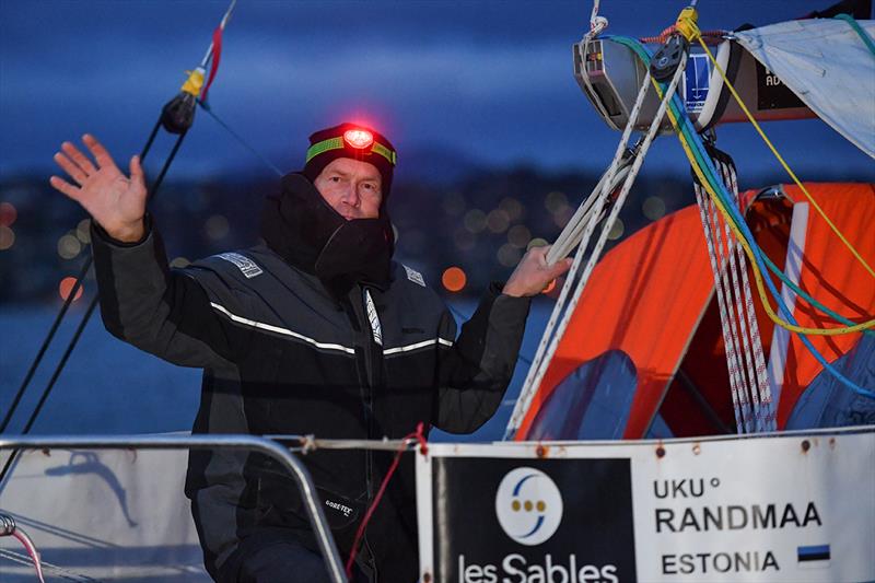 Uku Randmaa, plagued first by barnacles - and now sharks! - Golden Globe Race 2018 - photo © Christophe Favreau / PPL / GGR