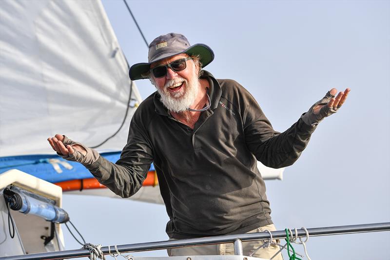 Mark Sinclair is philosophical about his withdrawn from the Race. `I've enjoyed every moment of it` He says - Day 164 - Golden Globe Race 2018 - photo © Christophe Favreau / PPL / GGR