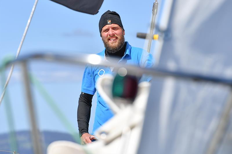 Mark Slats - a last chance perhaps to break Van Den Heede's hold on the Race - Golden Globe Race - Day 190 photo copyright Christophe Favreau / PPL / GGR taken at  and featuring the Golden Globe Race class