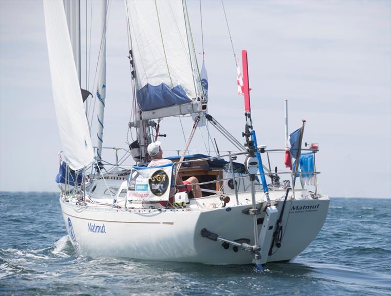 Still beecalmed! Jean-Luc Van Den Heede made just 19 miles over the past 24 hours, but his position to windward of Slats still gives him the advantage - Golden Globe Race - photo © Tim Bishop / PPL / GGR