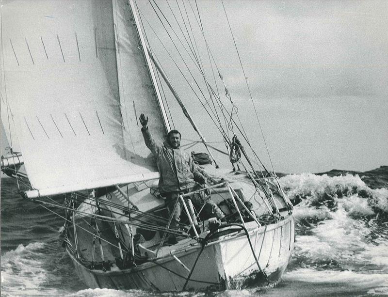 Bill was on the water to capture Sir Robin's triumphant homecoming in 1969 photo copyright Bill Rowntree / PPL Media taken at  and featuring the Golden Globe Race class
