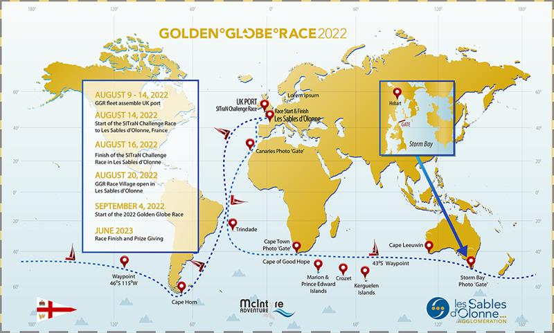 Golden Globe Race chart 2022 final photo copyright Don McIntyre taken at  and featuring the Golden Globe Race class