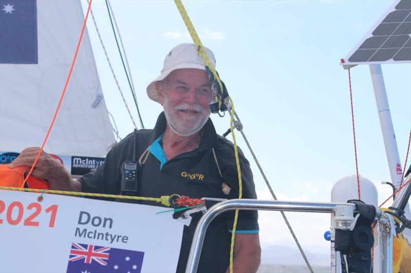 GGR Founder and Chairman Don McIntyre is onboard his new office, a 5.80 meters boat Trekka crossing the Atlantic. - photo © JJ / GGR