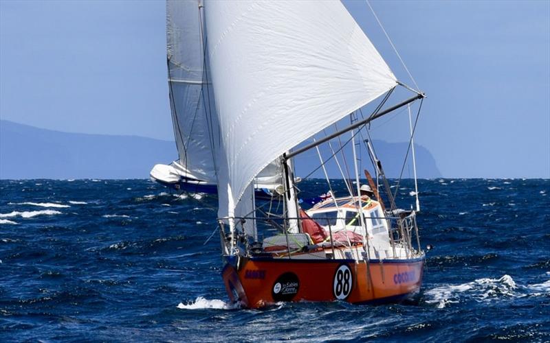 Captain Coconut Mark sailing through Hobart Gate before heading for Cape Horn.  - photo © John Tisdell