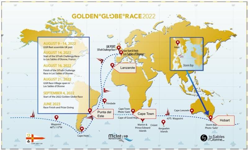 4 compulsory film drop points - photo © Golden Globe Race