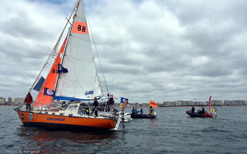 Mark has spent a total of 332 days at sea to complete his circumnavigation! - Golden Globe Race - photo © Bernard Gergaud