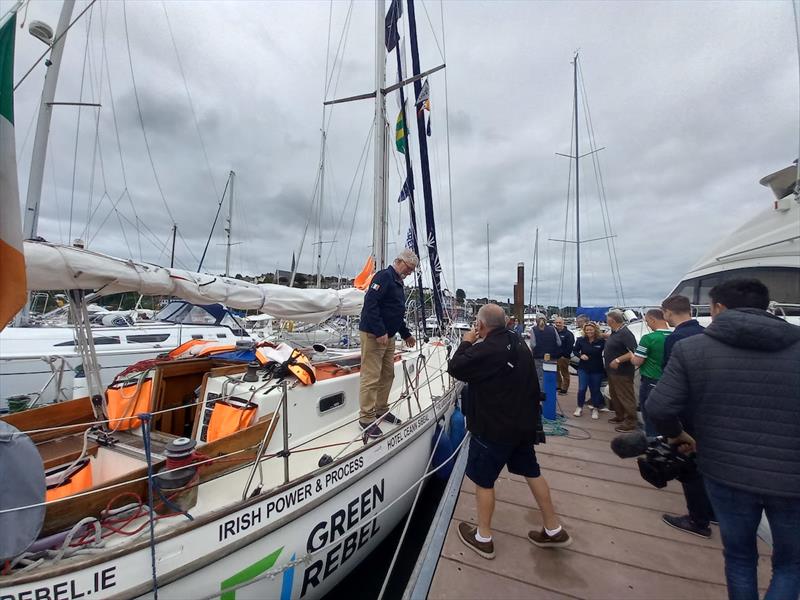 Pat Lawless left Ireland after a week-long send-off from family, supporters and friends photo copyright Pat Lawless Team taken at  and featuring the Golden Globe Race class