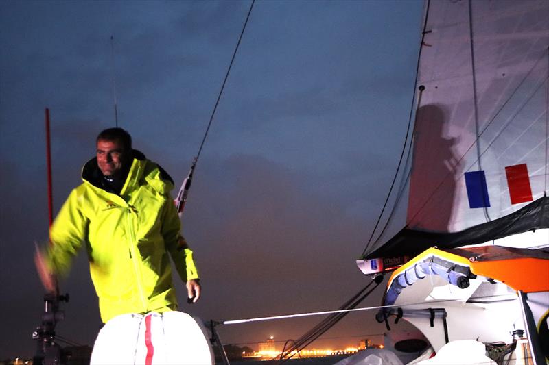 The race was “pretty full-on” Damien Guillou (FR) said on arrival photo copyright GGR2022 / Nora Havel taken at  and featuring the Golden Globe Race class