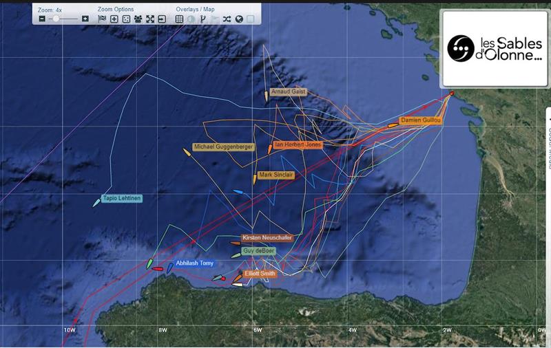 Damien Gillou (FR) with his “PRB” was 60 miles out from Les Sables d'Olonne at 1600 UTC with an ETA at the VENDEE Marina around 0700UTC Friday - photo © Golden Globe Race