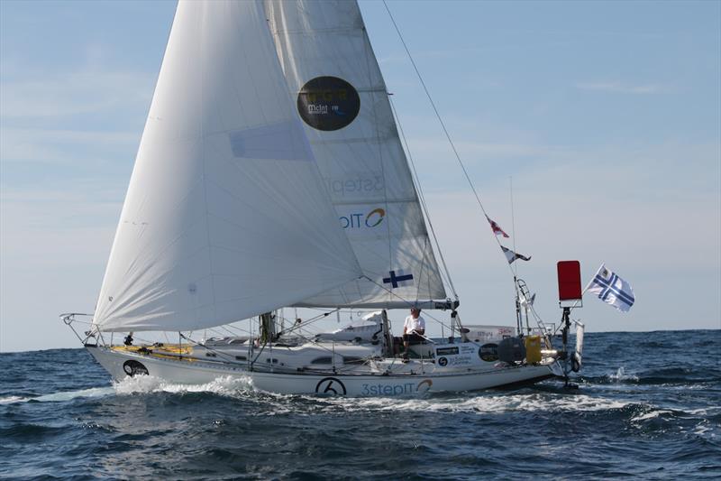 Tapio Lehtinen, the only sailors who persisted in the west option pushing through the tough conditions photo copyright GGR2022 / Etienne Messikommer taken at  and featuring the Golden Globe Race class