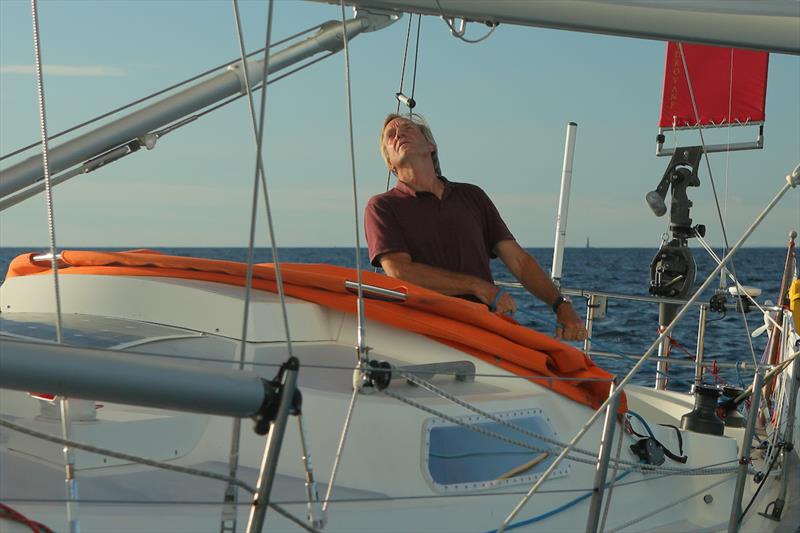 Leading the fleet since the exit of Biscay, Simon Curwen is first in the tradewinds and building back the lead he lost in the Doldrums - Golden Globe Race 2022 - photo © Josh Marr