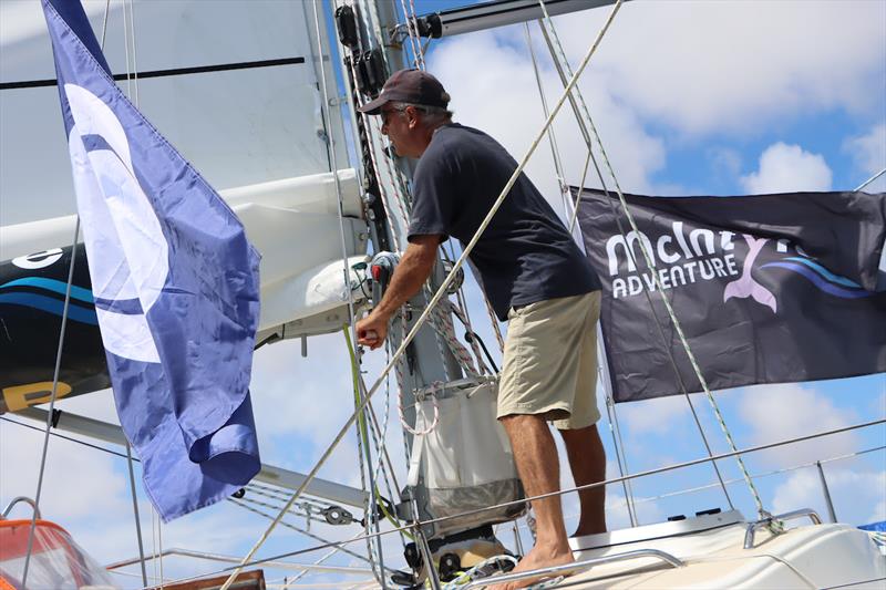 Skipper Jeremy Bagshaw arriving at the waypoint on Lanzarote, Rubicon Marina September 18th in 10th position - photo © Nora Havel / GGR2022