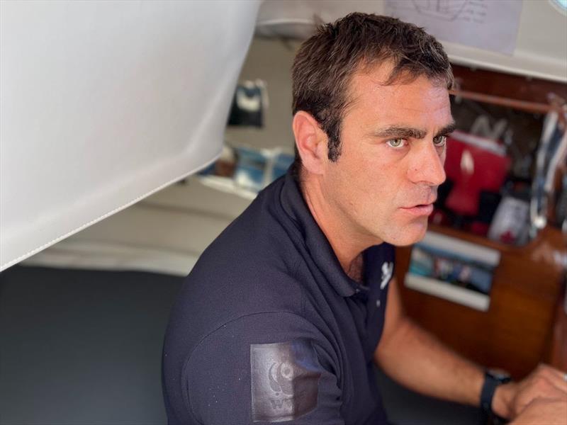 `Psychologically it's too hard, I can't get back out without racing in the rankings.” Damien Guillou, PRB photo copyright JJ / GGR2022 taken at  and featuring the Golden Globe Race class