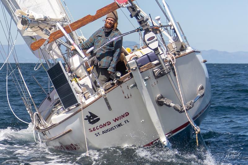 `I am not driven by an ego trip, nor do I want to continue at all cost, but I think the repaired bowsprit is stronger than it was in Les Sables d'Olonne.` Elliott Smith (USA) - photo © Simon McDonnell / FBYC