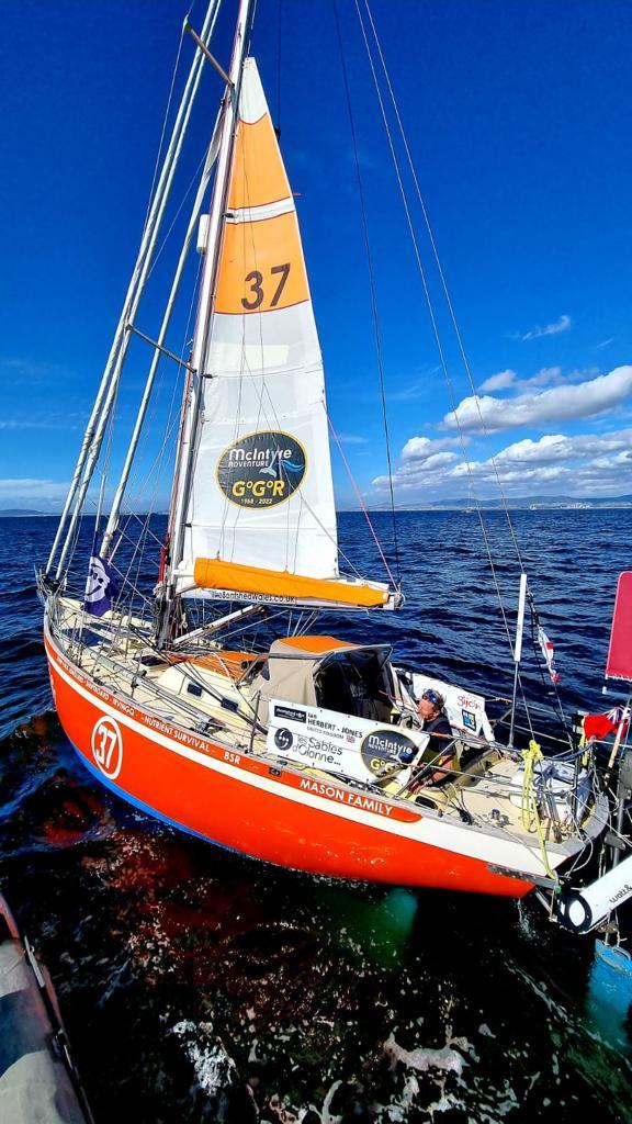 Ian Herbert Jones (52) / UK / Tradewind 35, ”PUFFIN” at GGR2022 Cape Town Film Drop photo copyright Karin Smit taken at  and featuring the Golden Globe Race class