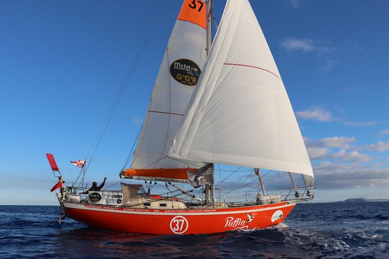 Ian Herbert Jones (52) / UK / Tradewind 35 “PUFFIN” at GGR2022 Lanzarote Film Drop - photo © Nora Havel / GGR2022