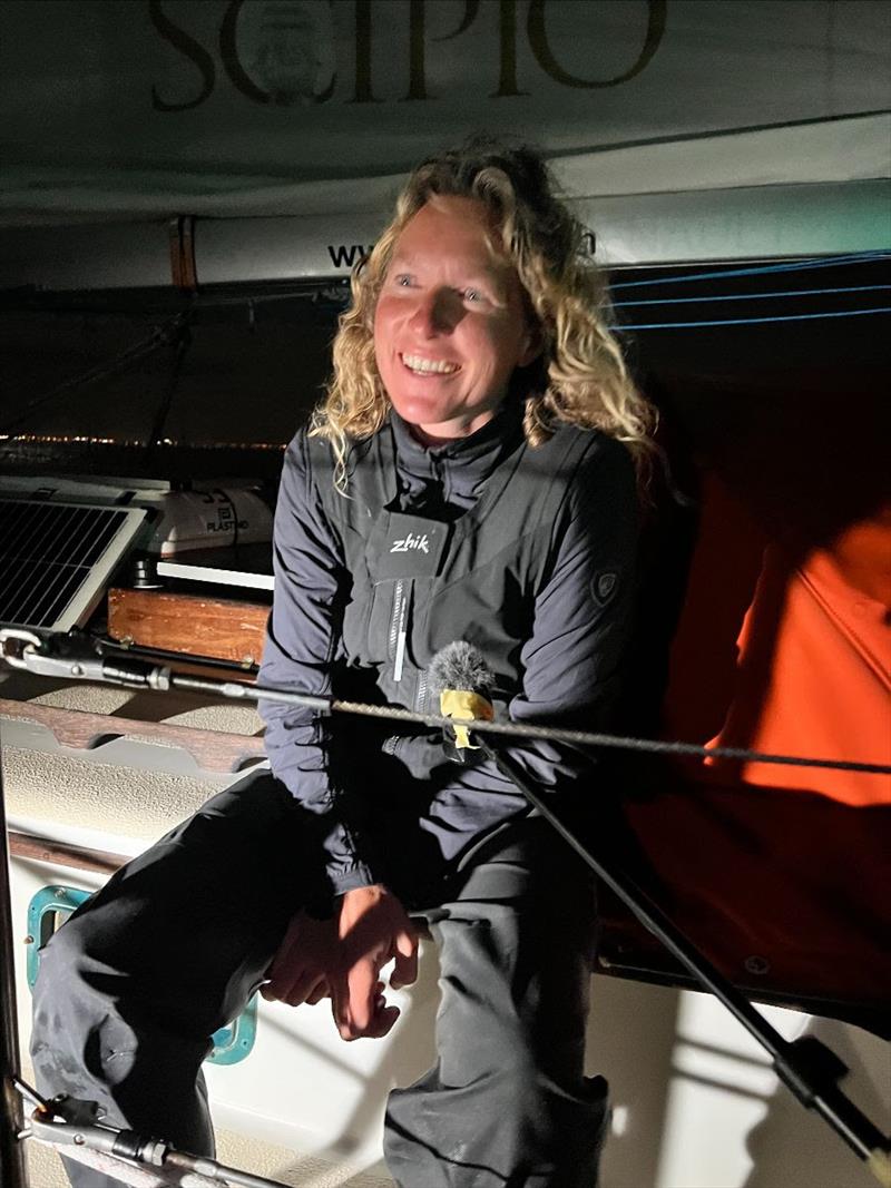 Photographed while at the `film gate` off Capetown, South Africa, Kirsten Neuschäfer would rescue Tapio Lehtinen, 10 days later photo copyright GGR2022 taken at  and featuring the Golden Globe Race class