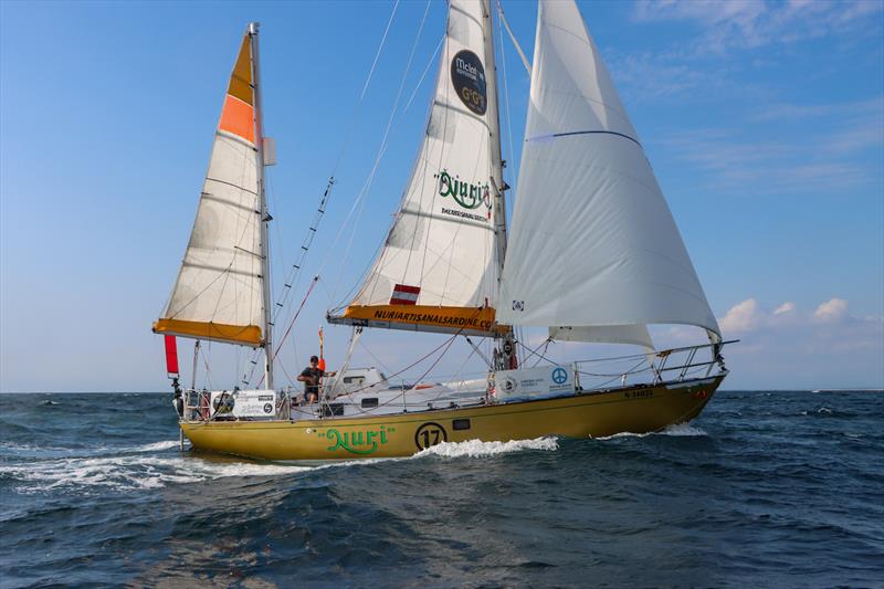 Nuri Sardines might not be as glittery as Capt. Gugg's disco ball, but the results speak for themselves! photo copyright Nora Havel / GGR2022 taken at  and featuring the Golden Globe Race class