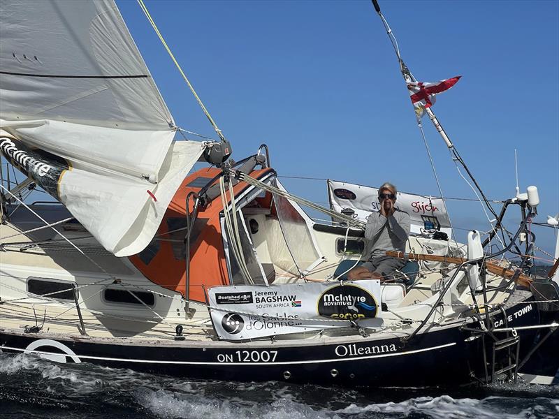 Jeremy Bagshaw, 1200 miles from Cape Horn, getting cold, sailing fast but will the storms stay away? photo copyright GGR2022 / D&JJ taken at  and featuring the Golden Globe Race class