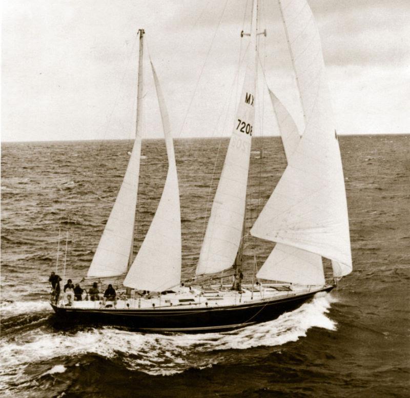 ‘Sayula II' skippered by Ramon Carlin, returning to Portsmouth to win the first Whitbread Round the World Yacht Race photo copyright PPL Photo Agency ppl@mistral.co.uk taken at  and featuring the Golden Globe Race class