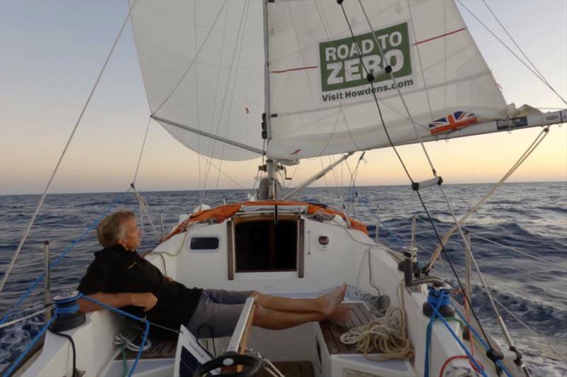 Simon says he's cruising, but is he really? photo copyright Simon Curwen / GGR taken at  and featuring the Golden Globe Race class