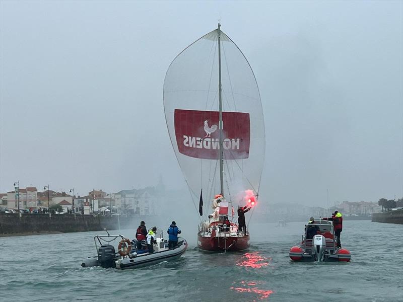 Clara/Howdens was the first boat home of the GGR fleet and sailed magnificently photo copyright Nikki Curwen taken at  and featuring the Golden Globe Race class